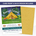 camping and smores party invitations